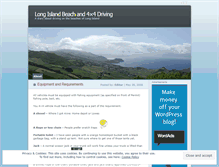 Tablet Screenshot of longisland4x4driving.wordpress.com