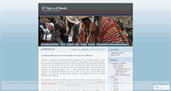 Desktop Screenshot of eltrajeyelmundo.wordpress.com
