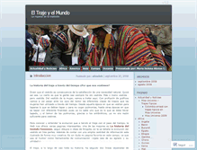 Tablet Screenshot of eltrajeyelmundo.wordpress.com