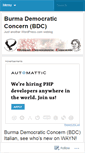 Mobile Screenshot of bdcburmaitalian.wordpress.com