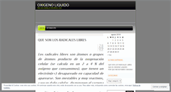 Desktop Screenshot of o2liquido.wordpress.com