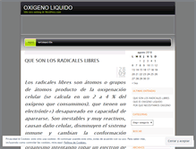 Tablet Screenshot of o2liquido.wordpress.com