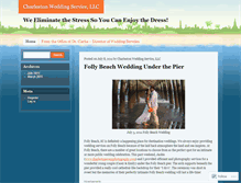 Tablet Screenshot of charlestonweddingservice.wordpress.com