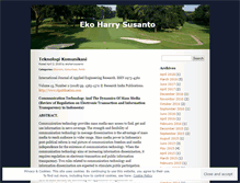Tablet Screenshot of ekoharrysusanto.wordpress.com