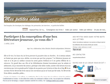 Tablet Screenshot of mespetitesidees.wordpress.com