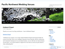 Tablet Screenshot of pnwweddingvenues.wordpress.com