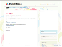 Tablet Screenshot of dmk3dstereo.wordpress.com