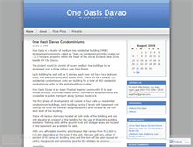 Tablet Screenshot of oneoasis.wordpress.com