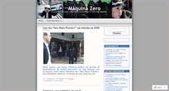 Desktop Screenshot of maquinazero.wordpress.com