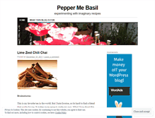 Tablet Screenshot of peppermebasil.wordpress.com