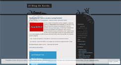 Desktop Screenshot of elblogdexurde.wordpress.com
