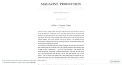 Desktop Screenshot of magwriting2011.wordpress.com