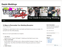 Tablet Screenshot of dazzleweddings.wordpress.com