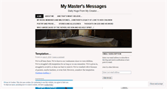 Desktop Screenshot of mastersmessages.wordpress.com