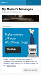Mobile Screenshot of mastersmessages.wordpress.com