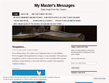 Tablet Screenshot of mastersmessages.wordpress.com