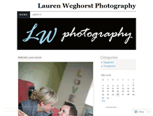 Tablet Screenshot of laurenbweghorst.wordpress.com