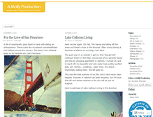 Tablet Screenshot of amollyproduction.wordpress.com