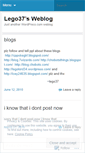 Mobile Screenshot of lego37.wordpress.com