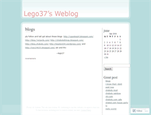 Tablet Screenshot of lego37.wordpress.com