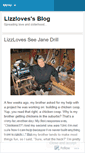 Mobile Screenshot of lizzloves.wordpress.com