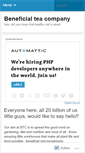 Mobile Screenshot of beneficialteacompany.wordpress.com