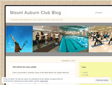 Tablet Screenshot of mountauburnclub.wordpress.com