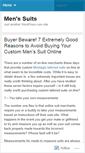 Mobile Screenshot of custommenssuits.wordpress.com