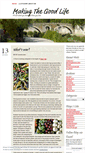 Mobile Screenshot of makingthegoodlife.wordpress.com