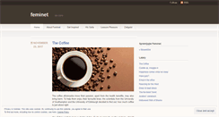 Desktop Screenshot of feminet.wordpress.com