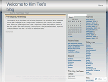 Tablet Screenshot of kimteeblog.wordpress.com