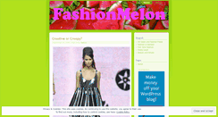 Desktop Screenshot of fashionmelon.wordpress.com