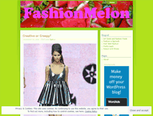 Tablet Screenshot of fashionmelon.wordpress.com