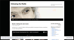 Desktop Screenshot of followingtherattle.wordpress.com