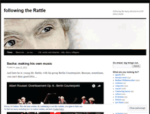 Tablet Screenshot of followingtherattle.wordpress.com