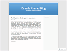 Tablet Screenshot of contemporaryislamicart.wordpress.com