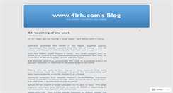 Desktop Screenshot of 4irh.wordpress.com