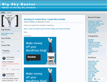 Tablet Screenshot of bigskybanter.wordpress.com