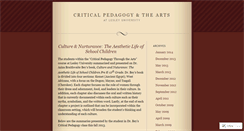 Desktop Screenshot of critpedagogy.wordpress.com
