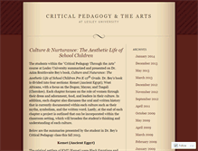 Tablet Screenshot of critpedagogy.wordpress.com