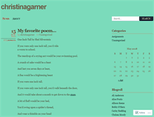 Tablet Screenshot of christinagarner.wordpress.com