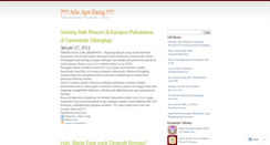 Desktop Screenshot of janganbang.wordpress.com