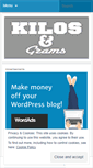 Mobile Screenshot of kilosandgrams.wordpress.com