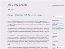 Tablet Screenshot of crescentclubnola.wordpress.com