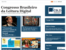Tablet Screenshot of congressobrasileirodaleituradigital.wordpress.com