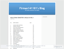 Tablet Screenshot of firman141181.wordpress.com