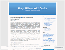 Tablet Screenshot of graykittenswithsocks.wordpress.com
