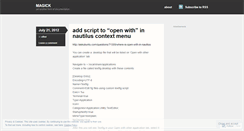 Desktop Screenshot of maglck.wordpress.com
