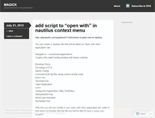 Tablet Screenshot of maglck.wordpress.com