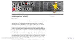 Desktop Screenshot of historychick.wordpress.com